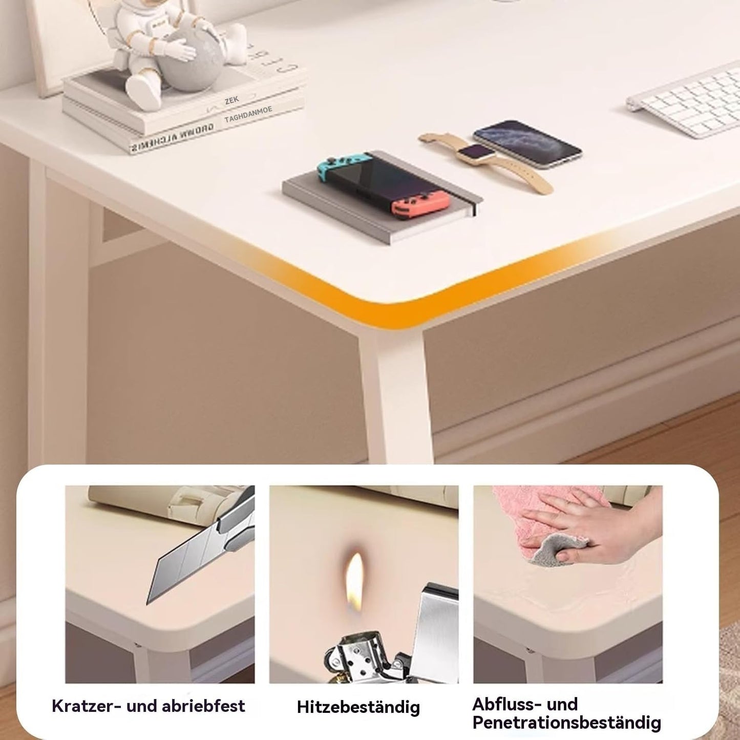 Modern computer desk in a simple style, desk, PC desk for home office