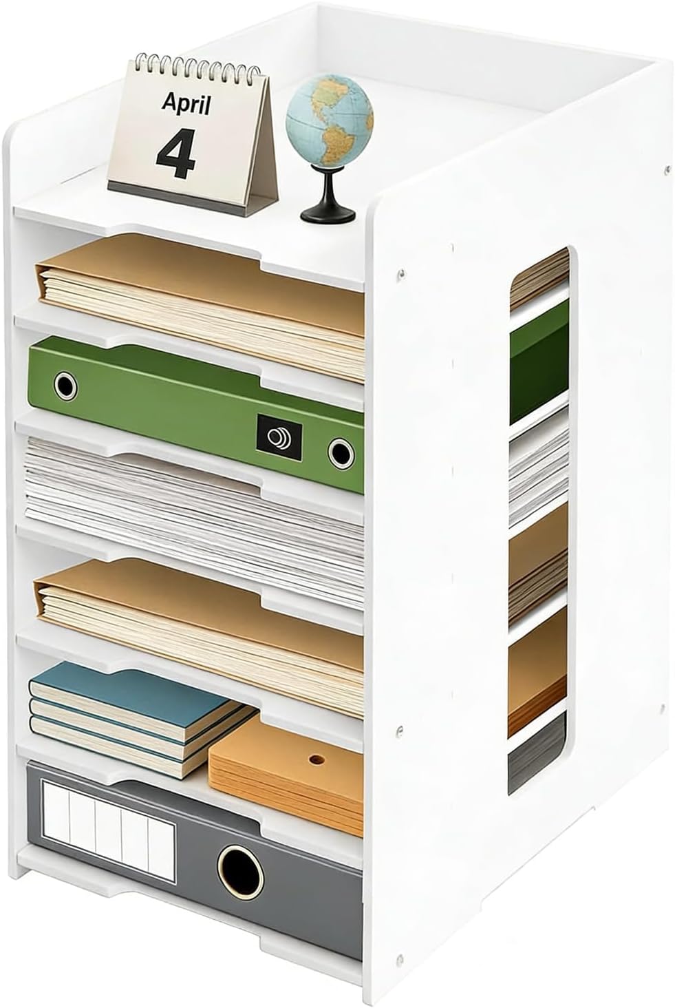 Document Tray A4 Desk Organizer Storage Box Office Supplies PVC Office Organizer